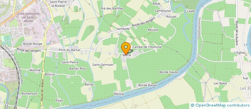 localisation de l'entreprise MONSIEUR GEORGES CAVAILLE  MOISSAC