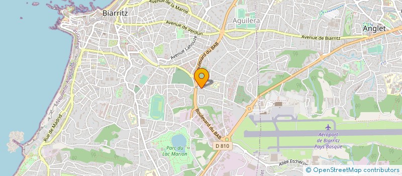 localisation de l'entreprise MONSIEUR GEORGES CAZABAT à BIARRITZ