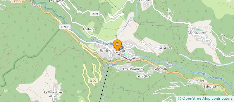 localisation de l'entreprise MONSIEUR GEORGES CELEGATO  BRIDES-LES-BAINS