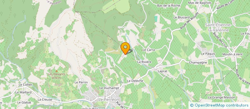 localisation de l'entreprise MONSIEUR GEORGES CHALLE  ODENAS