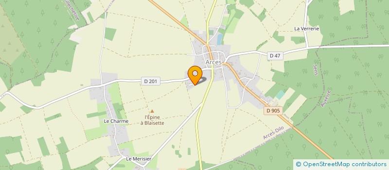 localisation de l'entreprise MONSIEUR GEORGES CHAMBARETAUD à ARCES-DILO