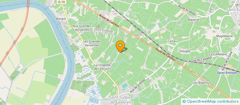 localisation de l'entreprise MONSIEUR GEORGES CHAMPEAU  SAINT-SULPICE-DE-FALEYRENS