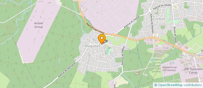 localisation de l'entreprise MONSIEUR GEORGES CHANIOLLEAU à SAINT MEDARD EN JALLES