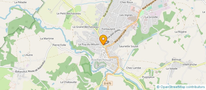 localisation de l'entreprise MONSIEUR GEORGES CHANTERAUD à ROCHECHOUART