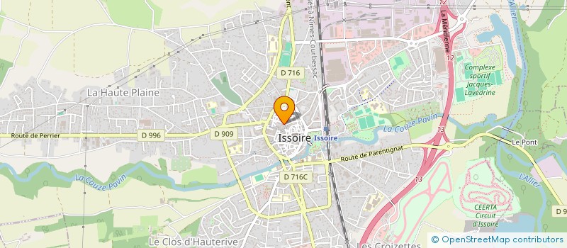 localisation de l'entreprise MONSIEUR GEORGES CHAOPHRASY à ISSOIRE