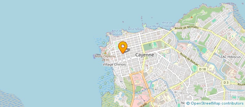 localisation de l'entreprise MONSIEUR GEORGES CHAOUL à CAYENNE