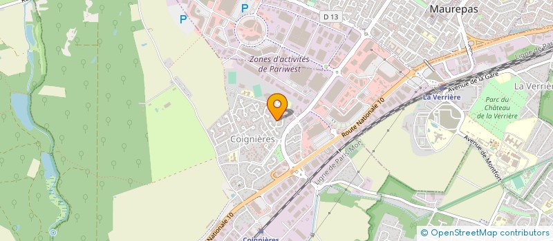 localisation de l'entreprise MONSIEUR GEORGES CHASTANG  COIGNIERES