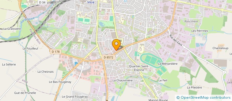 localisation de l'entreprise MONSIEUR GEORGES CHAUVIN  VITRE