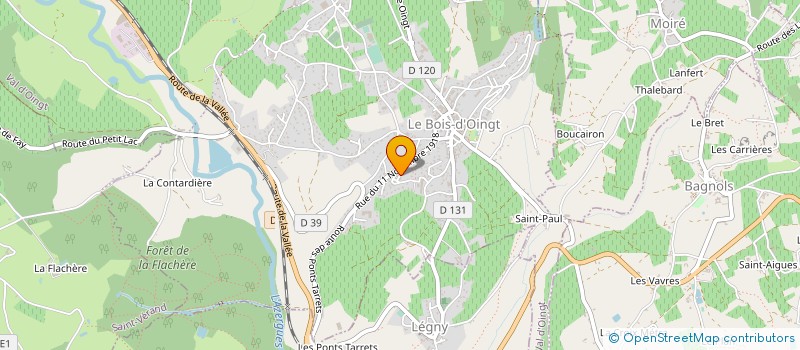 localisation de l'entreprise MONSIEUR GEORGES CHAVEROT  VAL D'OINGT