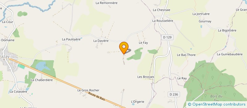 localisation de l'entreprise MONSIEUR GEORGES CHEMINEAU à GRAZAY