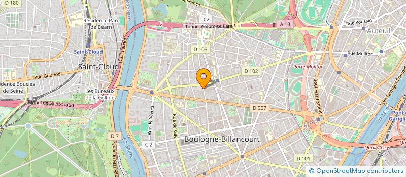 localisation de l'entreprise MONSIEUR GEORGES CHEMLA à BOULOGNE-BILLANCOURT
