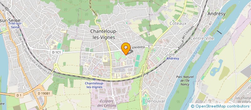 localisation de l'entreprise MONSIEUR GEORGES CHEVASSUS  CHANTELOUP-LES-VIGNES