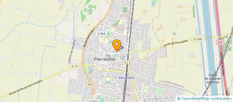 localisation de l'entreprise MONSIEUR GEORGES CHIATA à PIERRELATTE