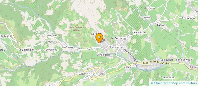 localisation de l'entreprise MONSIEUR GEORGES CHOPIN  LE PERREON