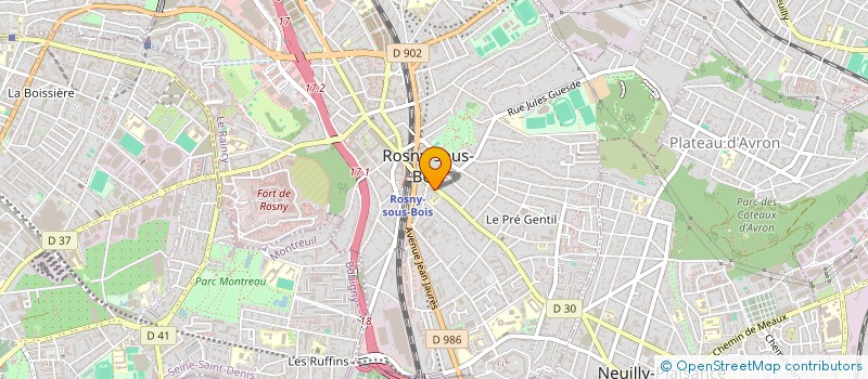 localisation de l'entreprise MONSIEUR GEORGES CHOUKROUN  ROSNY-SOUS-BOIS