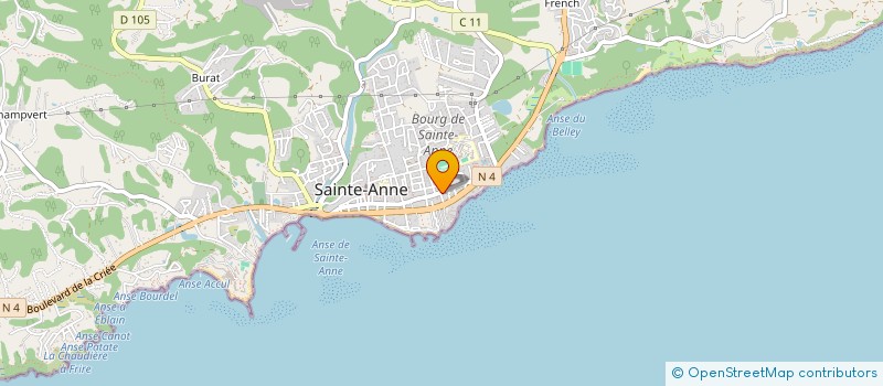 localisation de l'entreprise MONSIEUR GEORGES CHRISTIN  SAINTE-ANNE