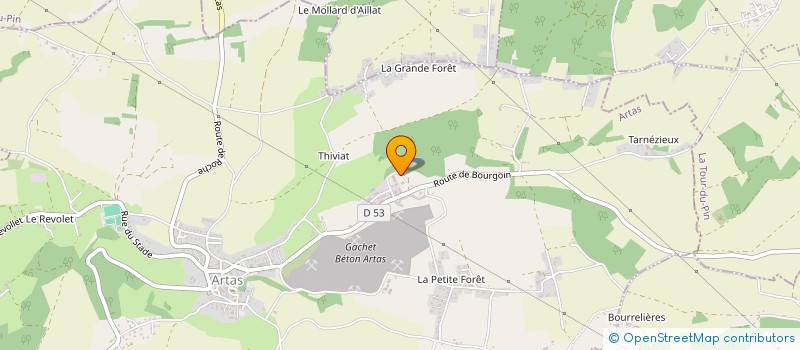 localisation de l'entreprise MONSIEUR GEORGES CHUZEVILLE  ARTAS