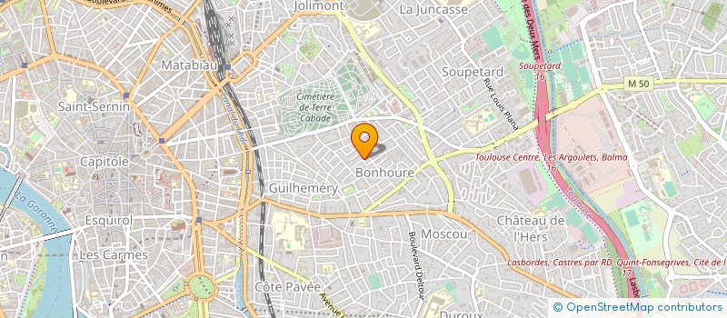 localisation de l'entreprise MONSIEUR GEORGES CLAVE  TOULOUSE