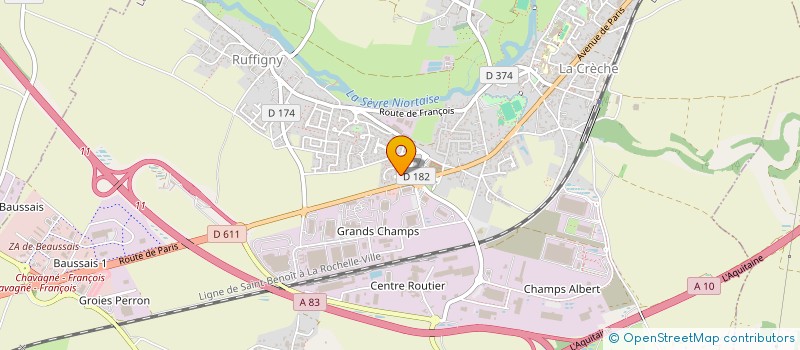 localisation de l'entreprise MONSIEUR GEORGES CLEMENT  LA CRECHE