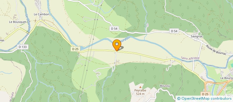 localisation de l'entreprise MONSIEUR GEORGES CLEMENT  SAINT-AFFRIQUE