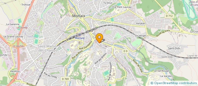 localisation de l'entreprise MONSIEUR GEORGES CLOATRE à MORLAIX