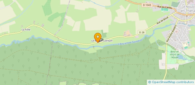 localisation de l'entreprise MONSIEUR GEORGES CLOCHE  LE NOUVION-EN-THIERACHE