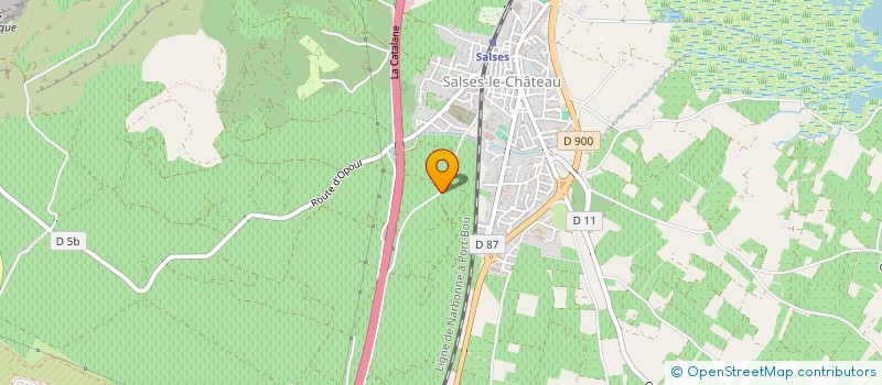 localisation de l'entreprise MONSIEUR GEORGES COLOMBIER  SALSES-LE-CHATEAU