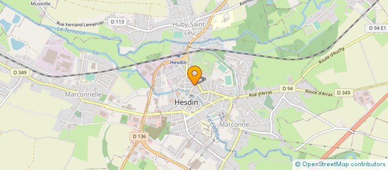 localisation de l'entreprise MONSIEUR GEORGES COMBETTE à HESDIN