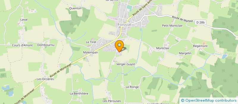 localisation de l'entreprise MONSIEUR GEORGES CORDIER  FOISSIAT