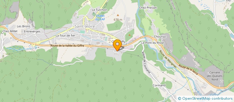 localisation de l'entreprise MONSIEUR GEORGES CORTINOVIS à SAINT-JEOIRE
