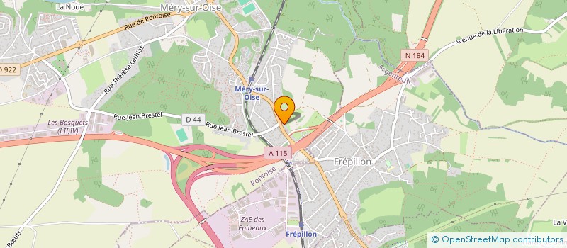localisation de l'entreprise MONSIEUR GEORGES CORTOT à MERY-SUR-OISE