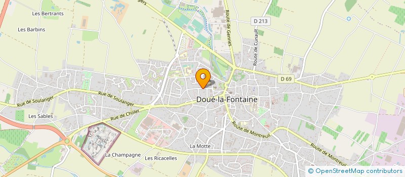 localisation de l'entreprise MONSIEUR GEORGES COTTENCEAU  DOUE-EN-ANJOU