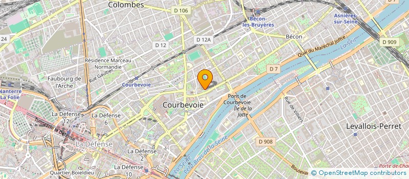 localisation de l'entreprise MONSIEUR GEORGES COURANT à COURBEVOIE