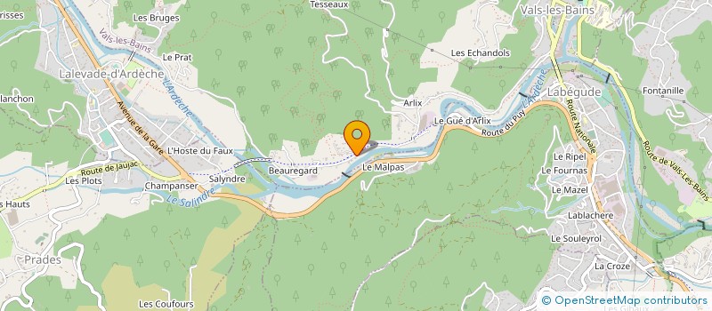 localisation de l'entreprise MONSIEUR GEORGES COURBOULEIX à VALS-LES-BAINS