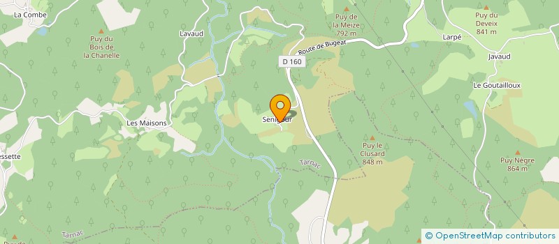 localisation de l'entreprise MONSIEUR GEORGES COURTEIX  SAINT-MERD-LES-OUSSINES