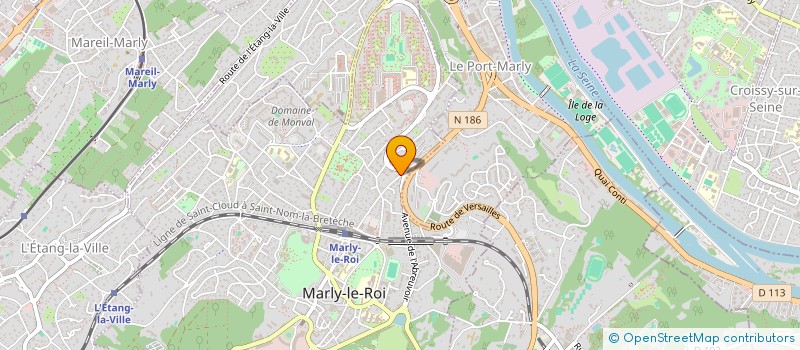 localisation de l'entreprise MONSIEUR GEORGES COUSSEAU à MARLY-LE-ROI