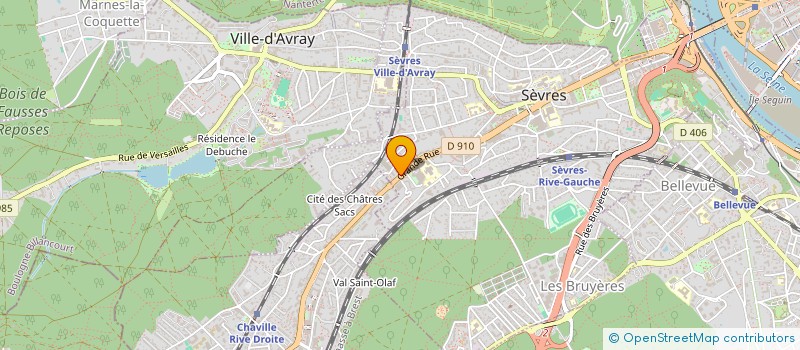 localisation de l'entreprise MONSIEUR GEORGES COUTAUD à SEVRES