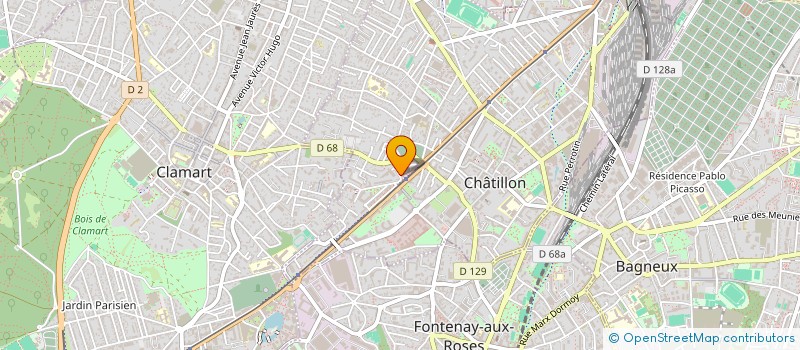 localisation de l'entreprise MONSIEUR GEORGES COUTEAU à CHATILLON