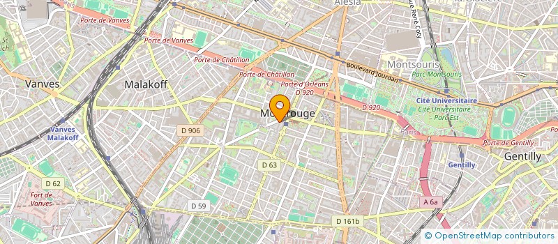 localisation de l'entreprise MONSIEUR GEORGES COUTURIER à MONTROUGE