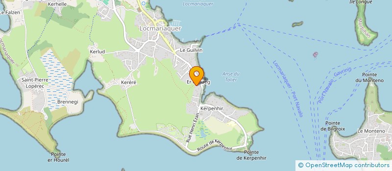 localisation de l'entreprise MONSIEUR GEORGES CREQUER  LOCMARIAQUER