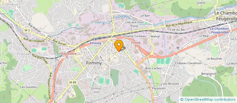 localisation de l'entreprise MONSIEUR GEORGES CROC  FIRMINY