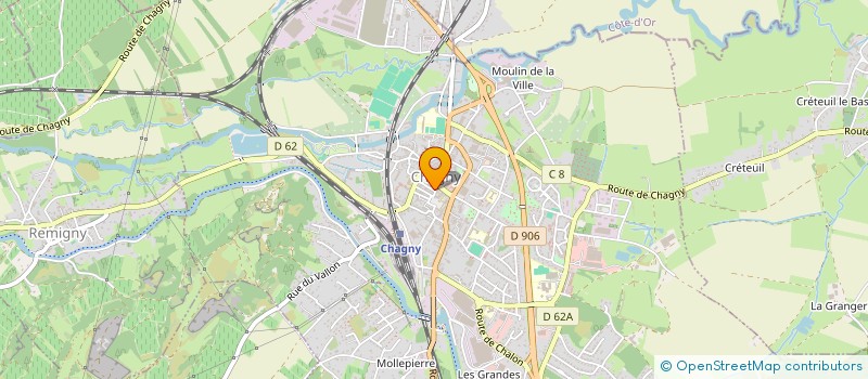 localisation de l'entreprise MONSIEUR GEORGES CUENIN  CHAGNY