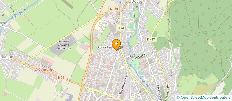 localisation de l'entreprise MONSIEUR GEORGES CUINET  PONTARLIER