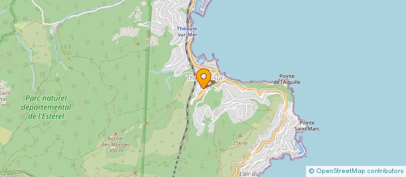 localisation de l'entreprise MONSIEUR GEORGES CURETTI  THEOULE-SUR-MER