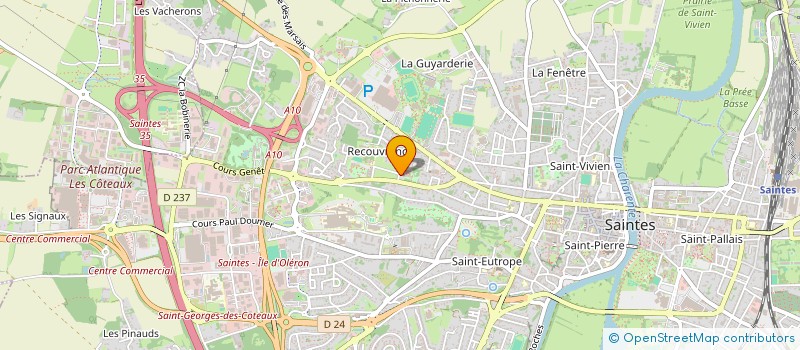 localisation de l'entreprise MONSIEUR GEORGES D'HUMIERES à SAINTES