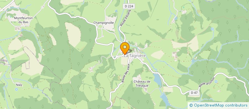 localisation de l'entreprise MONSIEUR GEORGES DA CRUZ  LA TAGNIERE