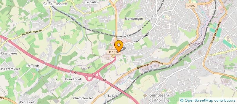 localisation de l'entreprise MONSIEUR GEORGES DA SILVA FELICIANO à VOIRON
