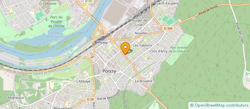 localisation de l'entreprise MONSIEUR GEORGES DACCACHE  POISSY