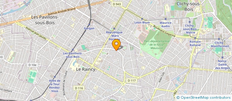 localisation de l'entreprise MONSIEUR GEORGES DALION à LE RAINCY