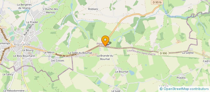 localisation de l'entreprise MONSIEUR GEORGES DALLOT à AIGURANDE